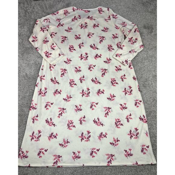 NEW! Adonna Sleepwear Ivory Baby Floral Long Sleeve Night Gown XL - Picture 3 of 6